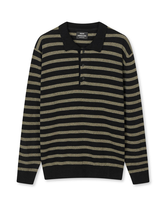 Eco Wool Tristan Knit ST., Kalamata/Jet Black