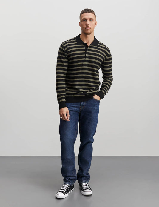 Eco Wool Tristan Knit ST., Kalamata/Jet Black