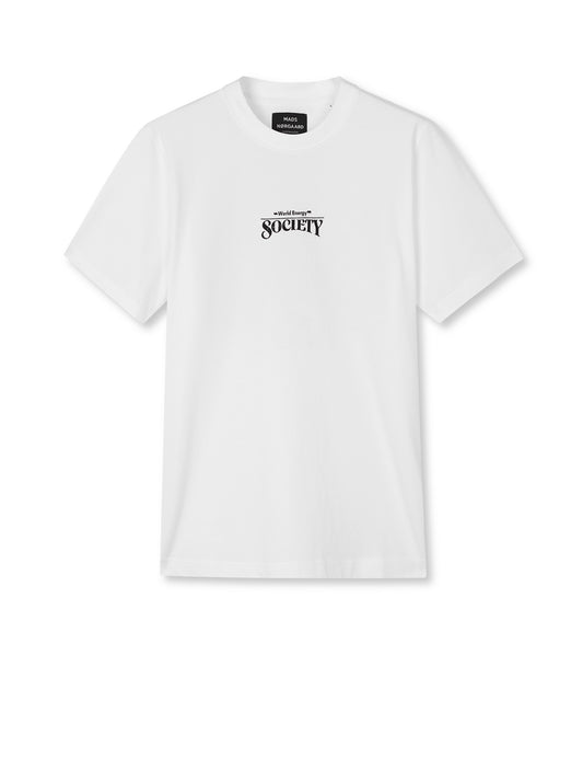 Cotton Jersey Frode World Energy Tee, White