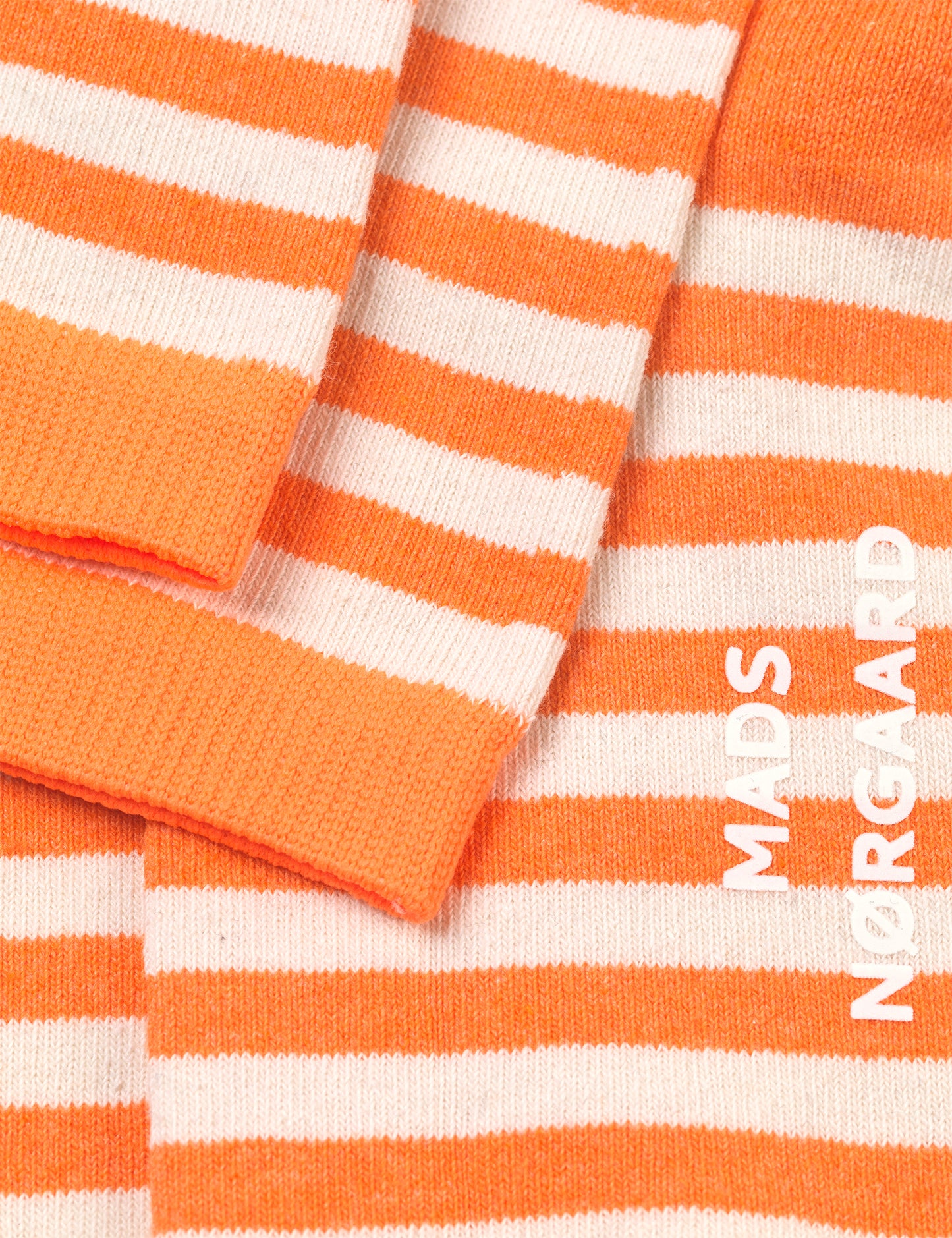 Sock Pair Stripe Mix, Black/Tangarine