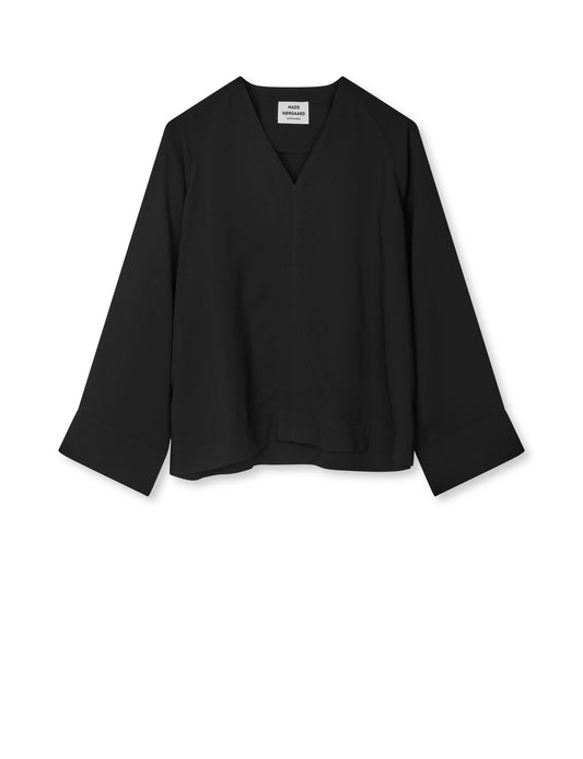 Light Crepe Milly Top, Black