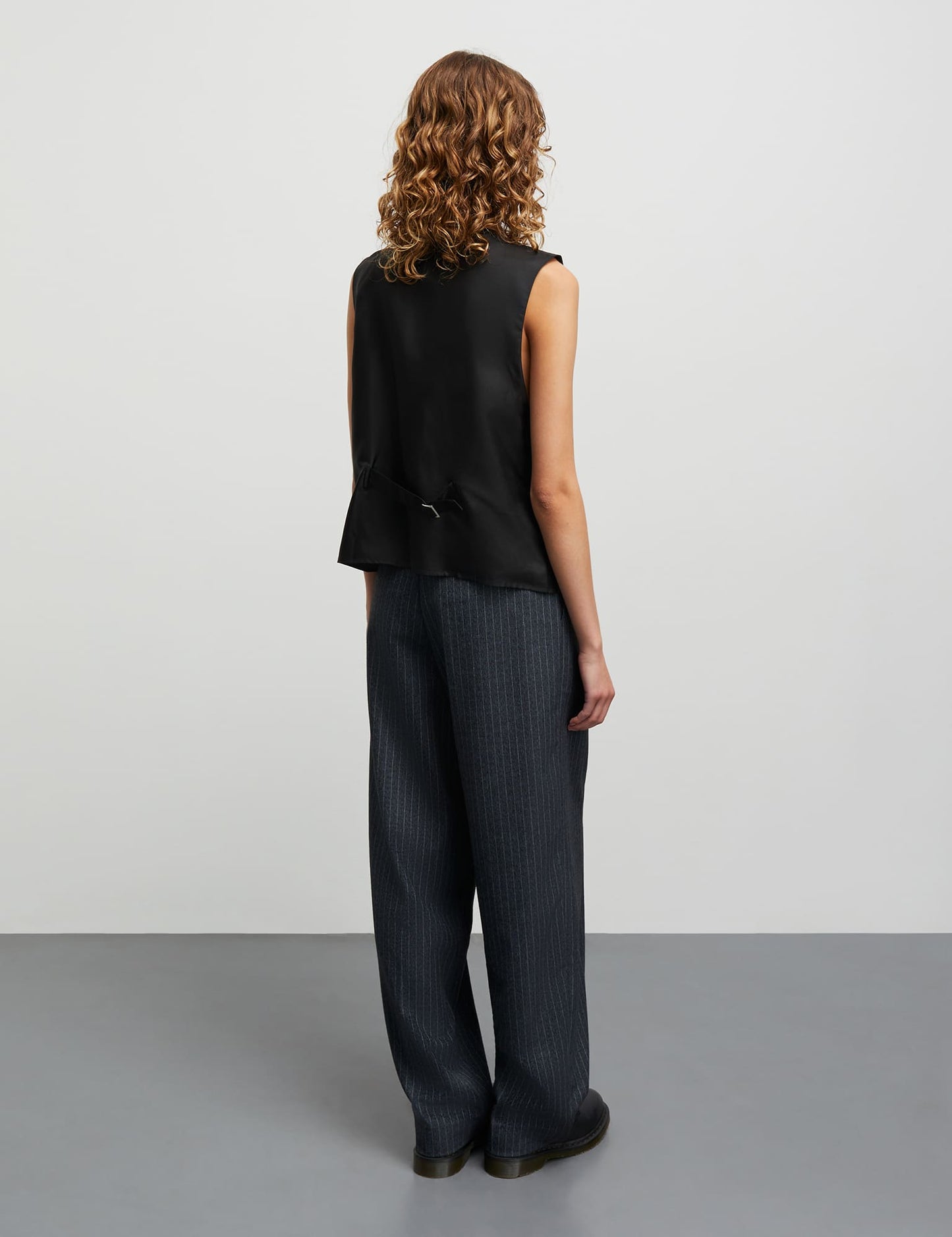 Pinstripe Melange Maria Pants, Parisian Night Melange