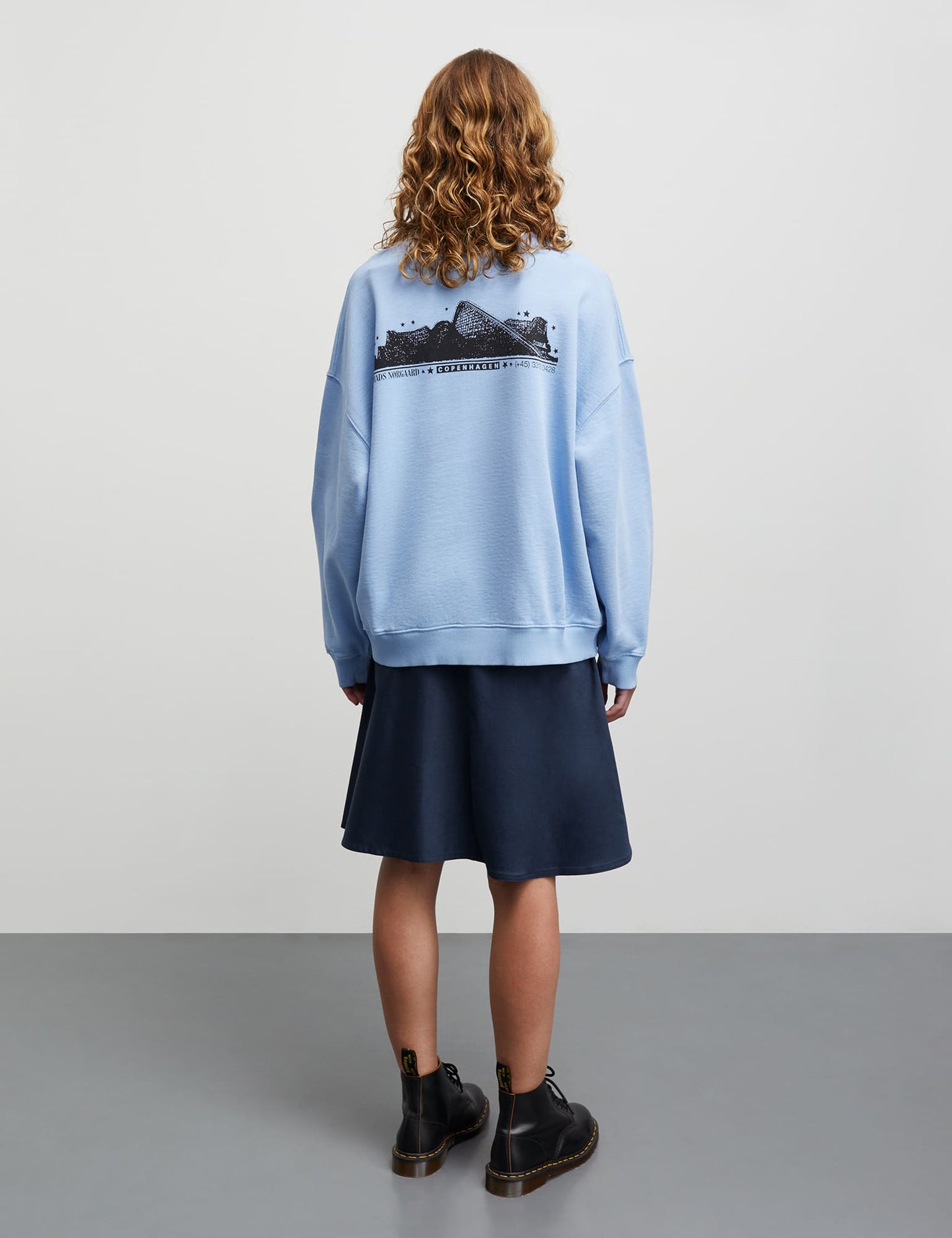 Compact Cotton Atli Sweatshirt, Cashmere Blue