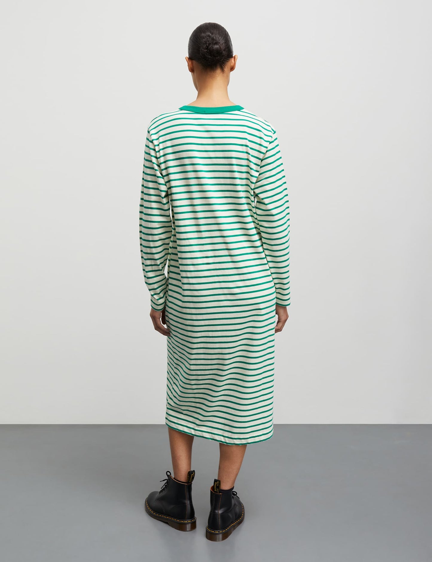 Soft Single Ella Dress, Vanilla Ice/Verdant Green