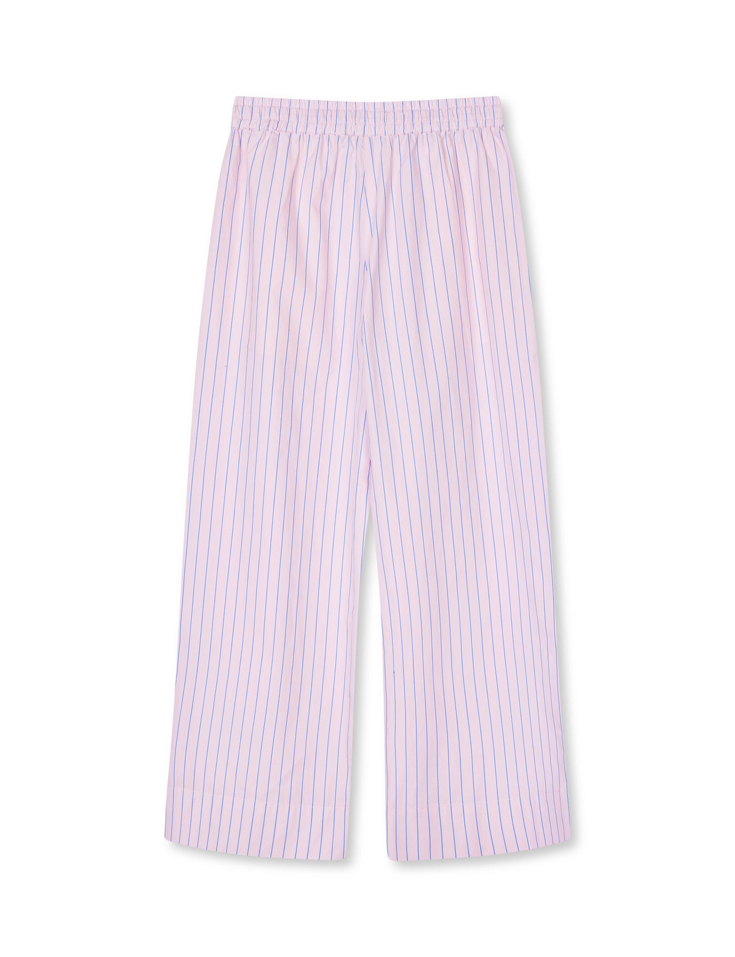 Crisp Poplin Pipa Pants, Pinstripe/Parfait Pink