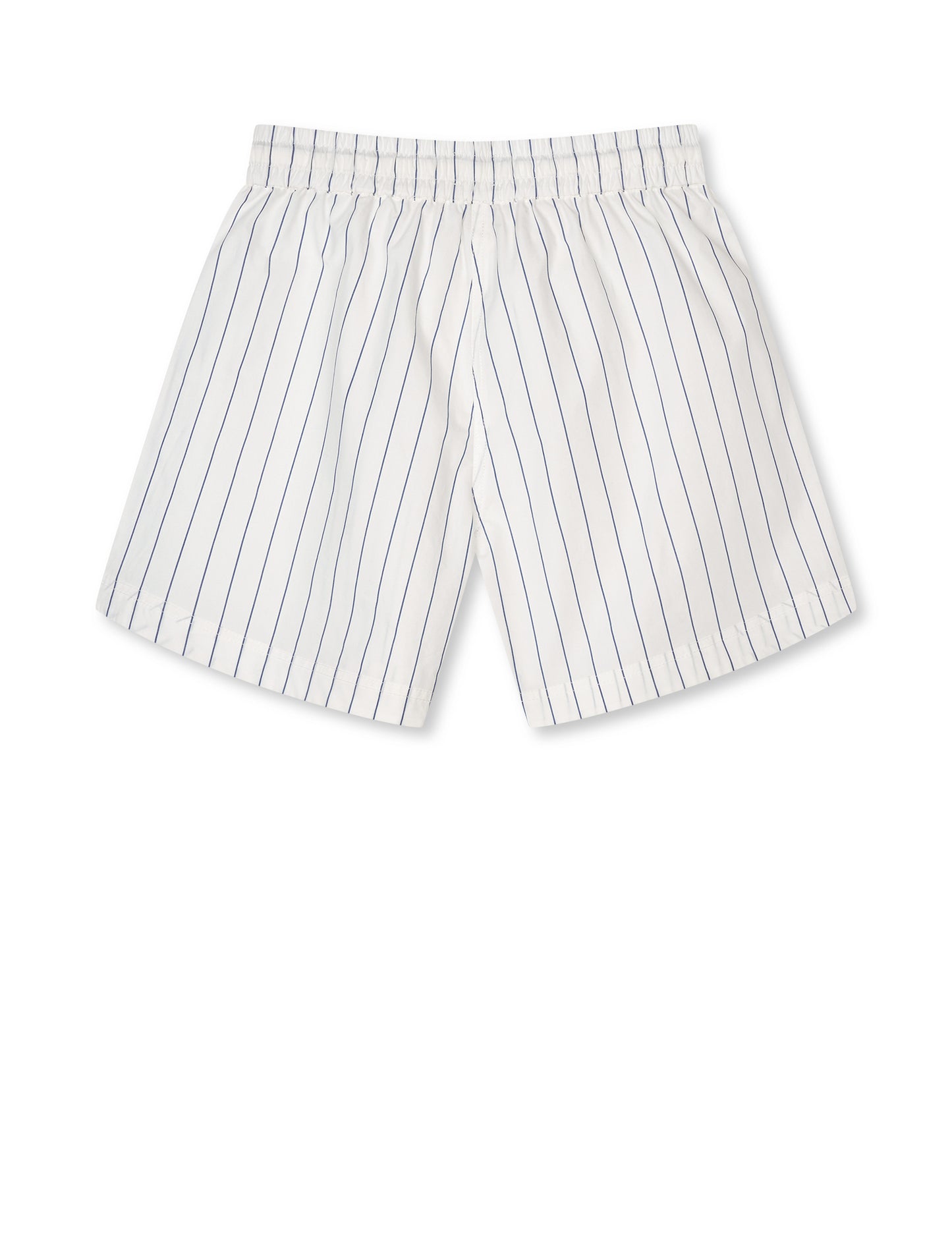 Crisp Poplin Pio Shorts, Pinstripe/Parisian Night