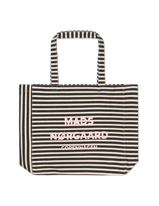 Recycled Boutique Athene AOP Bag, Black Stripe