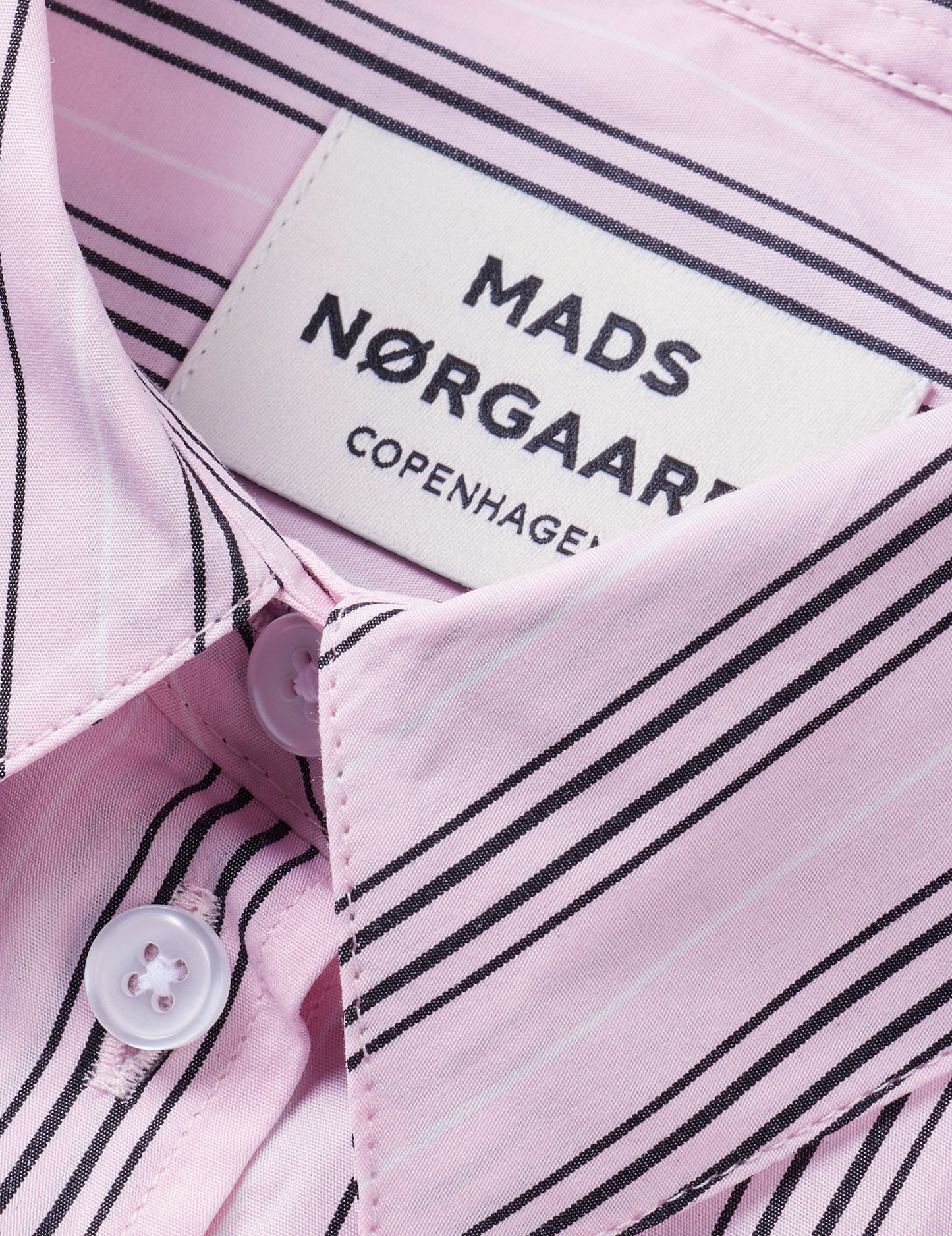 Poplinda Crane Shirt, Pinstripe/Parfait Pink