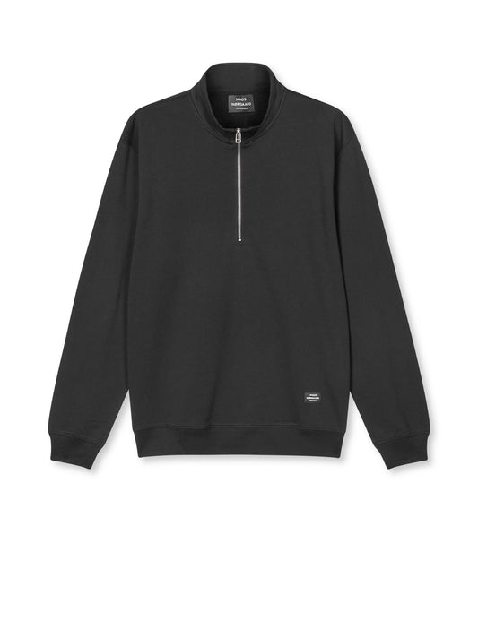 Light Terry Half Zip Sweat INS, Black